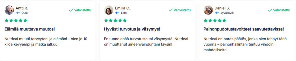 nutricalin arvostelut